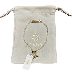 KENDRA SCOTT Stan Yellow Gold Drusy Bracelet